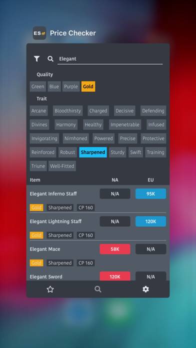 ESO Price Checker Captura de pantalla de la aplicación #4