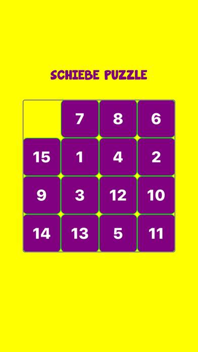 Schiebe Puzzle 1-15 App skärmdump #2