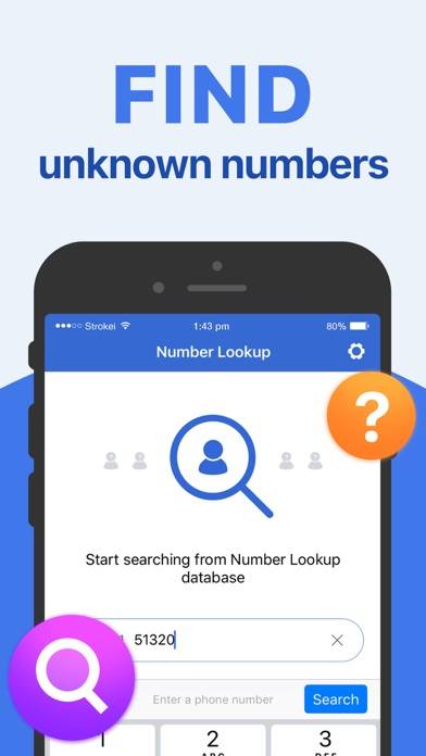 Number Lookup: Who is calling? Captura de pantalla de la aplicación #2