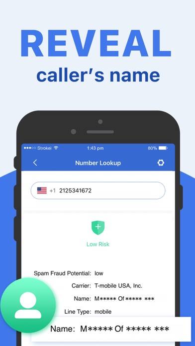 Number Lookup: Who is calling? Captura de pantalla de la aplicación #4