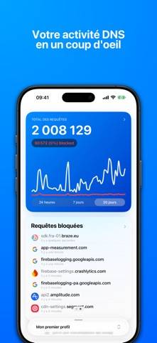 NextDNS Capture d'écran de l'application