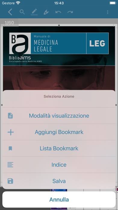 Manuali AIMS Schermata dell'app