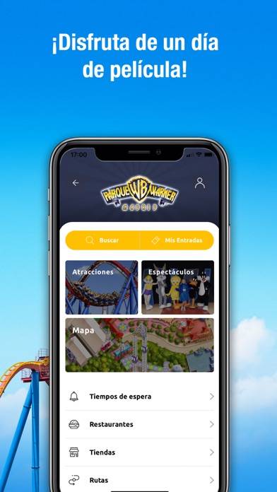 Parque Warner Madrid App screenshot