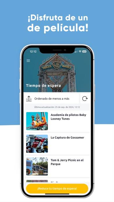 Parque Warner Madrid App screenshot