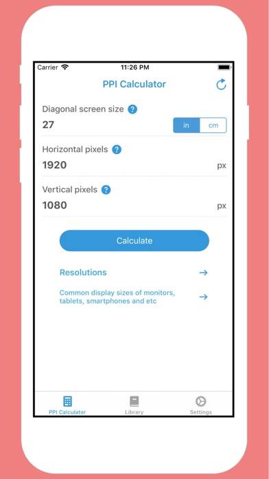 PPI Calc - DPI Calculator capture d'écran