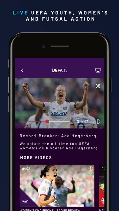 UEFA.tv Captura de pantalla de la aplicación #3