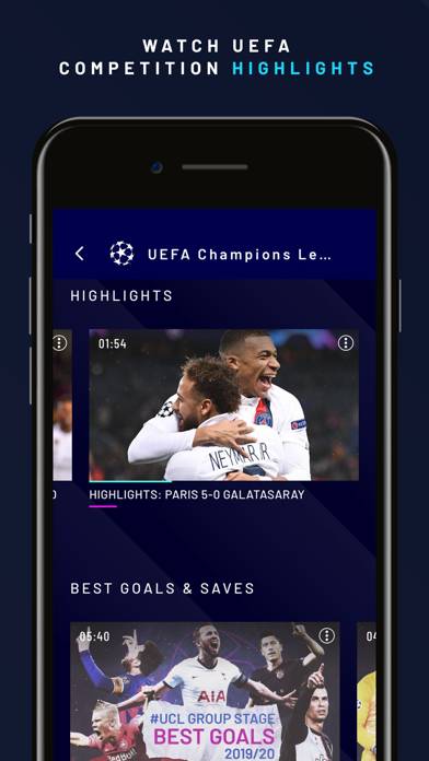 UEFA.tv Schermata dell'app #4