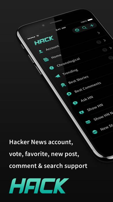 HACK for Hacker News Reader Скриншот приложения #1