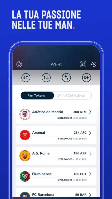 Socios.com Schermata dell'app