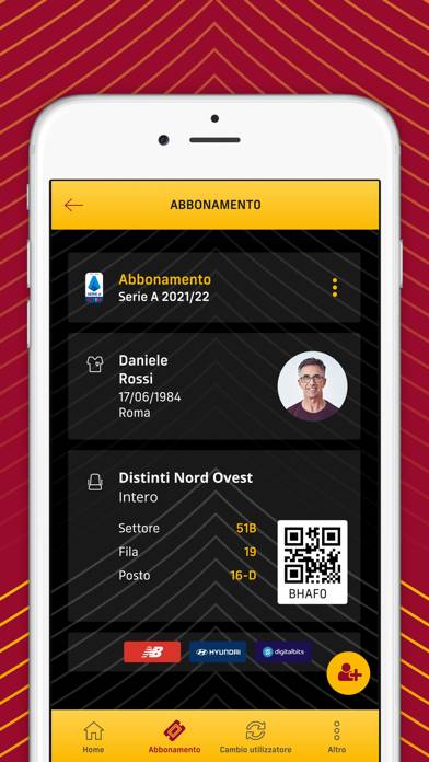 AS Roma – Il mio posto Schermata dell'app #1