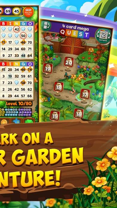 Bingo game Quest Summer Garden Schermata dell'app #2