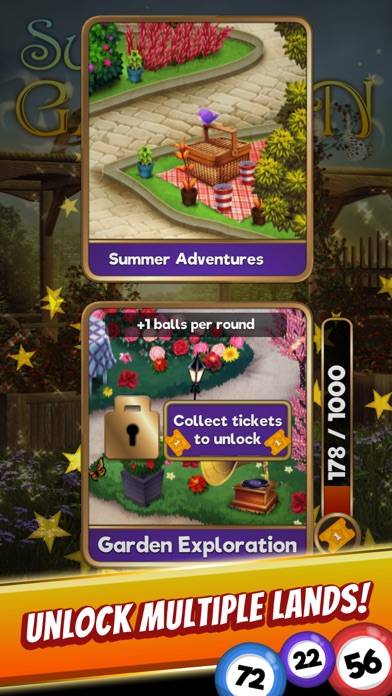 Bingo game Quest Summer Garden Schermata dell'app #5