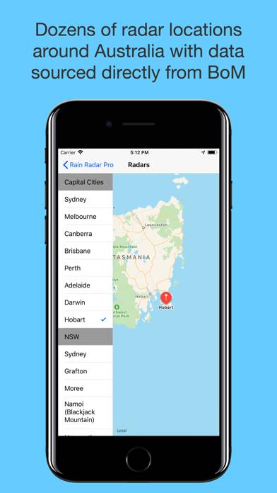 Rain Radar Pro App screenshot