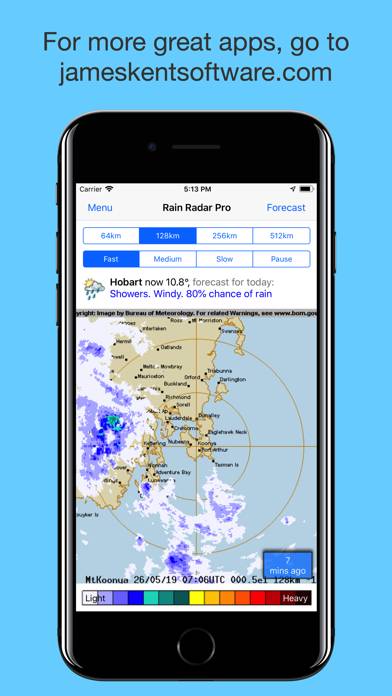 Rain Radar Pro App screenshot
