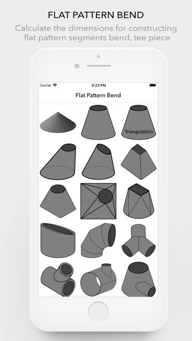 Flat Pattern Bend Schermata dell'app #1
