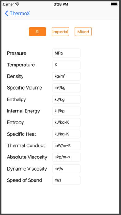 ThermoX Captura de pantalla de la aplicación