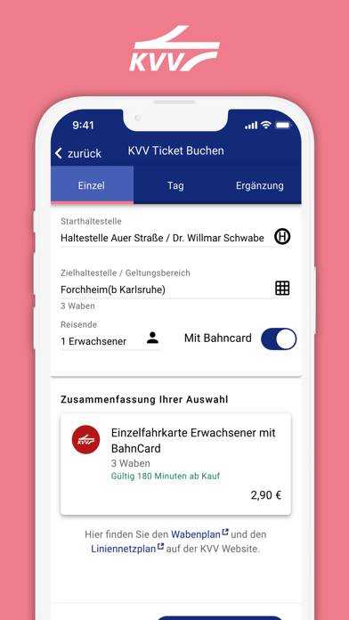 KVV.regiomove App screenshot