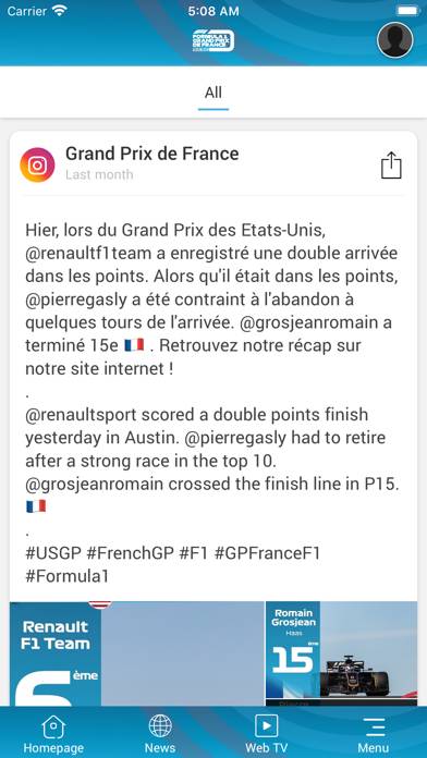 Grand Prix de France App screenshot #3