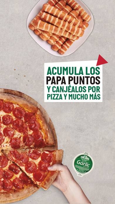 Papa Johns Pizza España Captura de pantalla de la aplicación