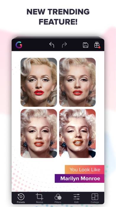 Gradient: Celebrity Look Like Captura de pantalla de la aplicación #2