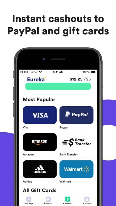 Eureka: Earn money for surveys Capture d'écran de l'application