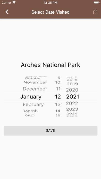 National Parks Tracker App screenshot #3