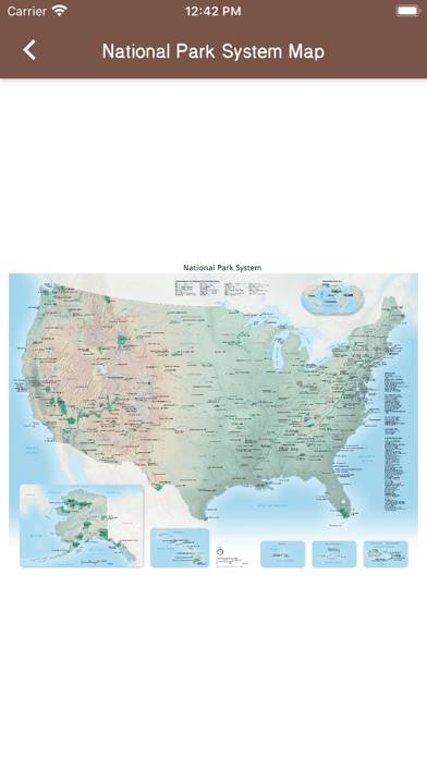 National Parks Tracker App screenshot