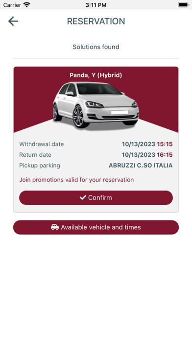Car Sharing Roma Schermata dell'app #2