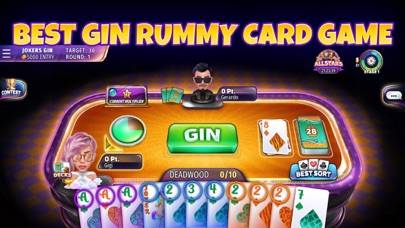 Gin Rummy Stars – Kortspel Capture d'écran de l'application #1
