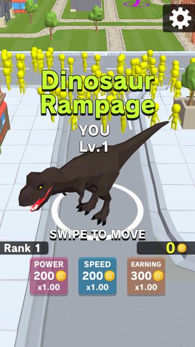 Dinosaur Rampage Скриншот приложения #1