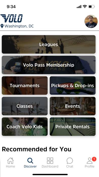 Volo Sports App screenshot #1