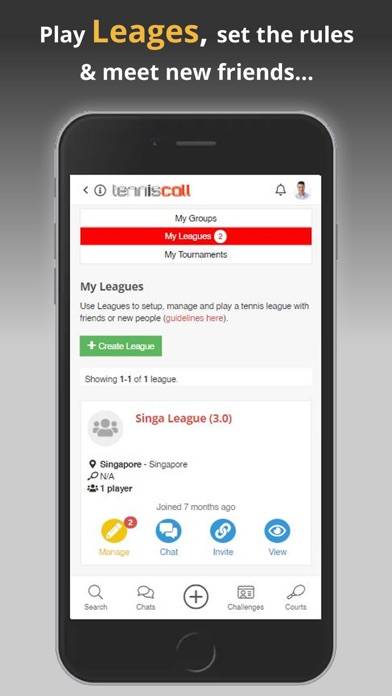 TennisCall | Sport Player App Schermata dell'app #6