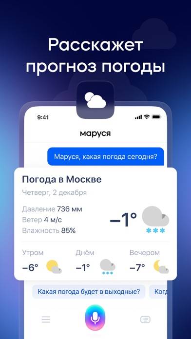 Маруся – голосовой помощник! App screenshot