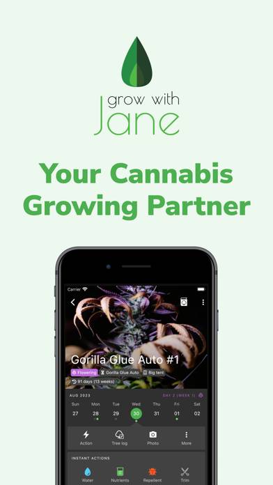 Grow with Jane - Grow journal screenshot