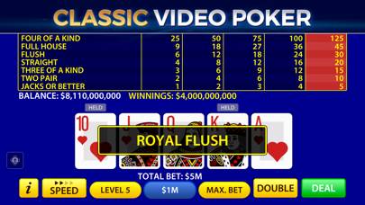 Video Poker by Pokerist App skärmdump #1