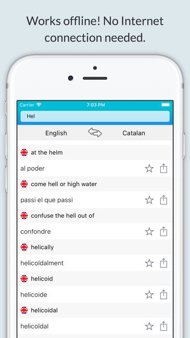 English Catalan Dictionary plus Captura de pantalla de la aplicación #1