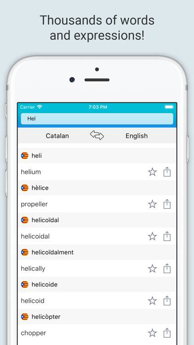 English Catalan Dictionary plus Captura de pantalla de la aplicación #3