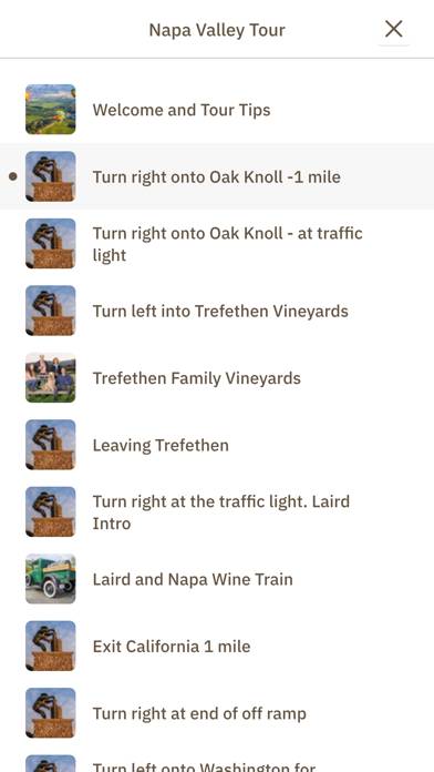 Napa Valley Tour App screenshot