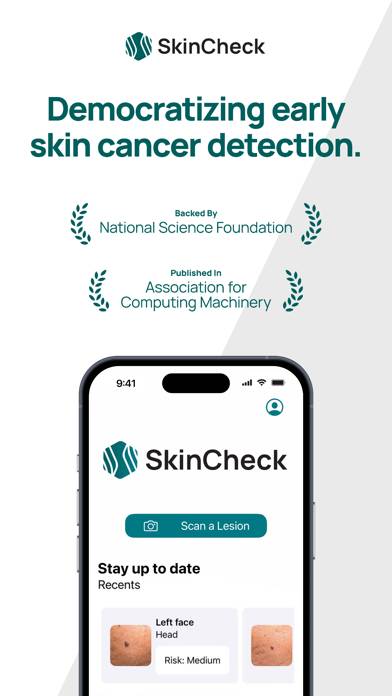 Skin-Check Captura de pantalla de la aplicación #1