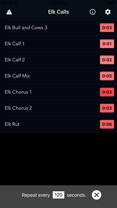 Elk Calls & Hunting Sounds App screenshot #2