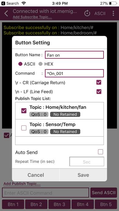 MQTT Terminal Pro App screenshot #5