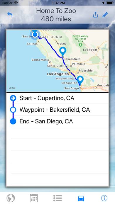 Destination Weather App screenshot