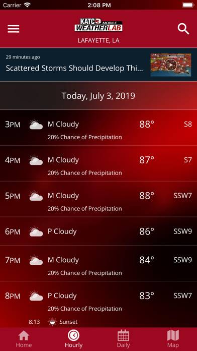 KATC Weather screenshot