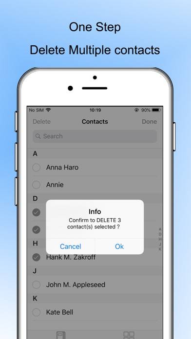 Easy Contacts Manager Captura de pantalla de la aplicación #1