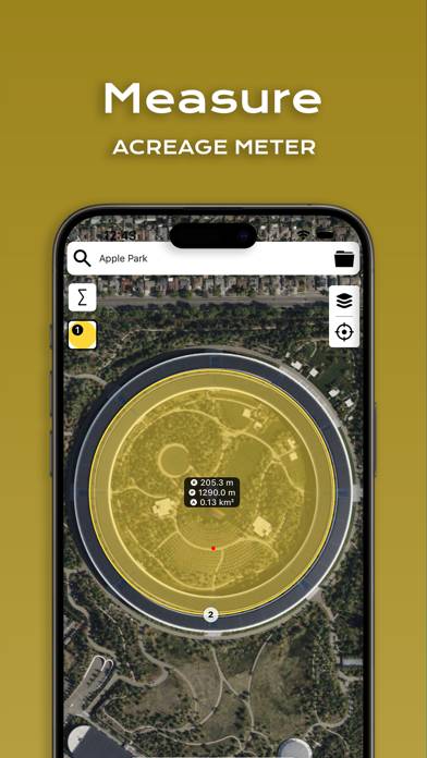 Planimeter: Map Measure Schermata dell'app #3
