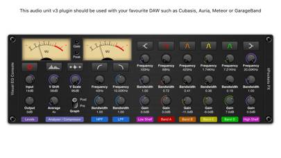 Visual EQ Console AUv3 Plugin screenshot