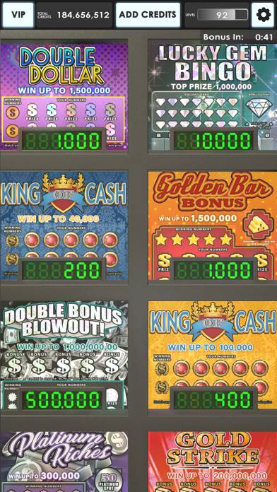 Lucky Lottery Scratchers App screenshot #1