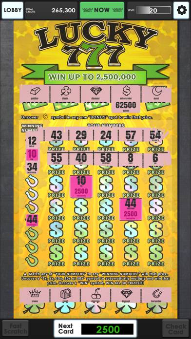 Lucky Lottery Scratchers Schermata dell'app #2