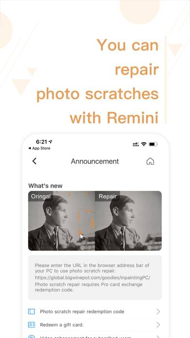 Remini App skärmdump #3