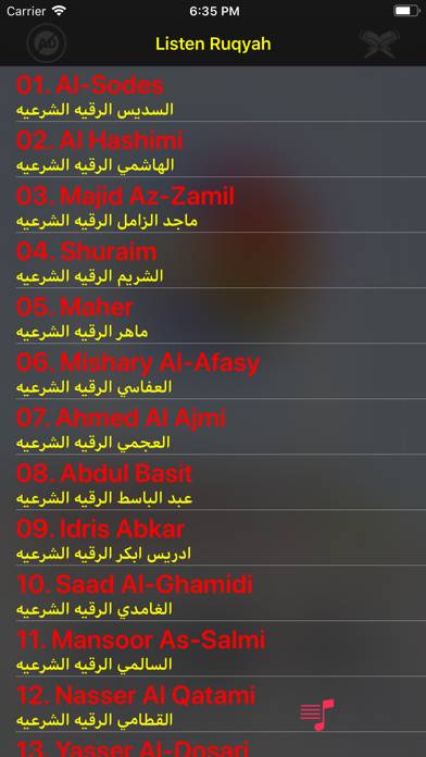 Ultimate Ruqyah Shariah MP3 Schermata dell'app #2